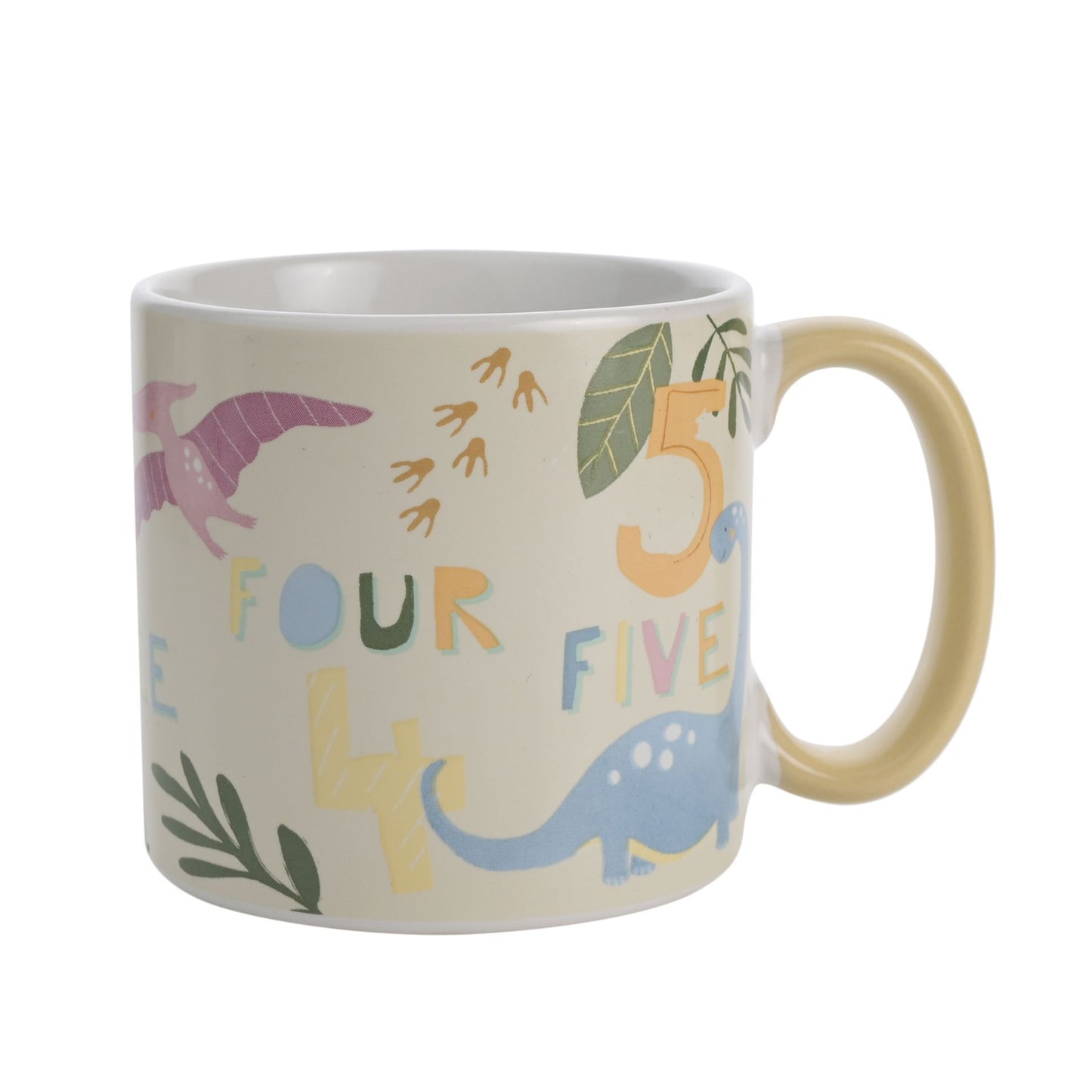 Petit Cheri Dinosaur Mug - Numbers