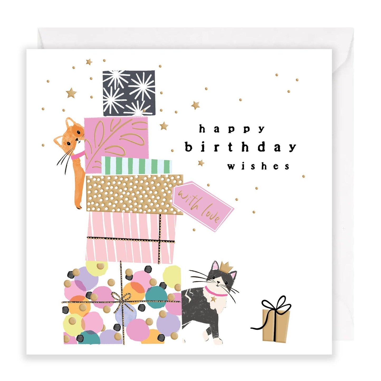 Happy Birthday Wishes - Presents and Cats
