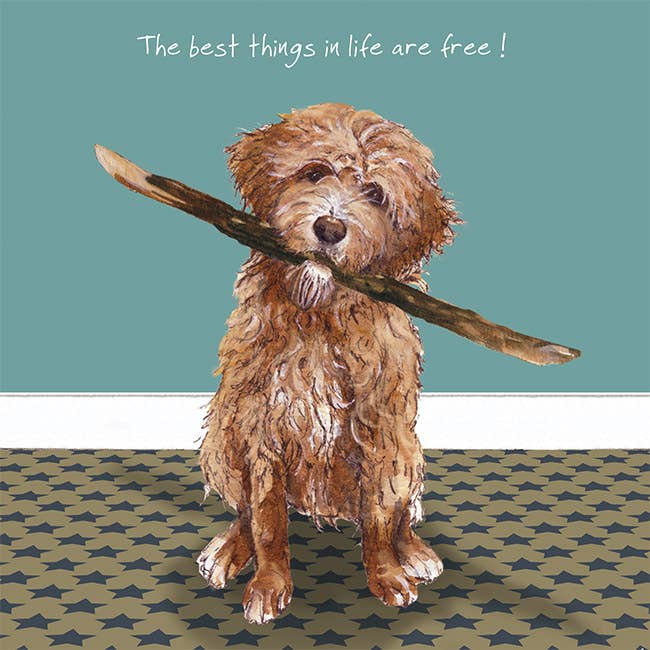 Best Things Dog Greeting Card