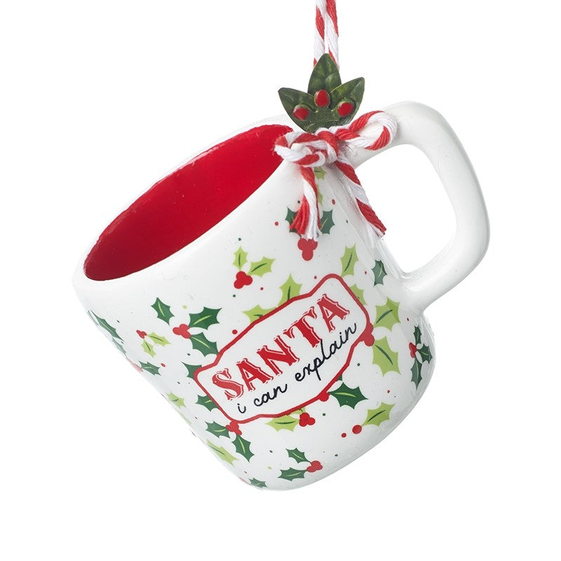 SANTA I CAN EXPLAIN MUG HANGER