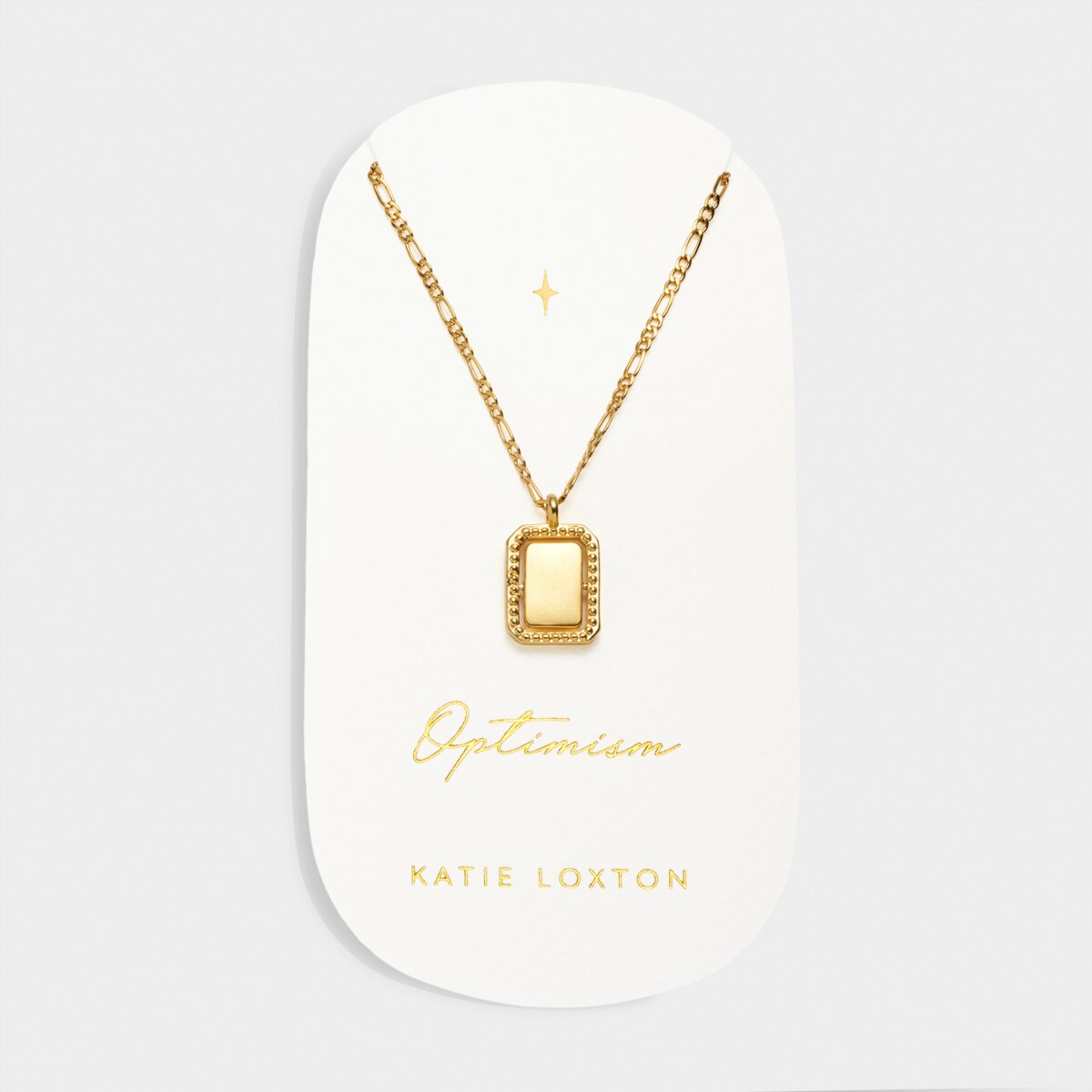 'Optimism' Waterproof Gold Spinning Amulet Necklace