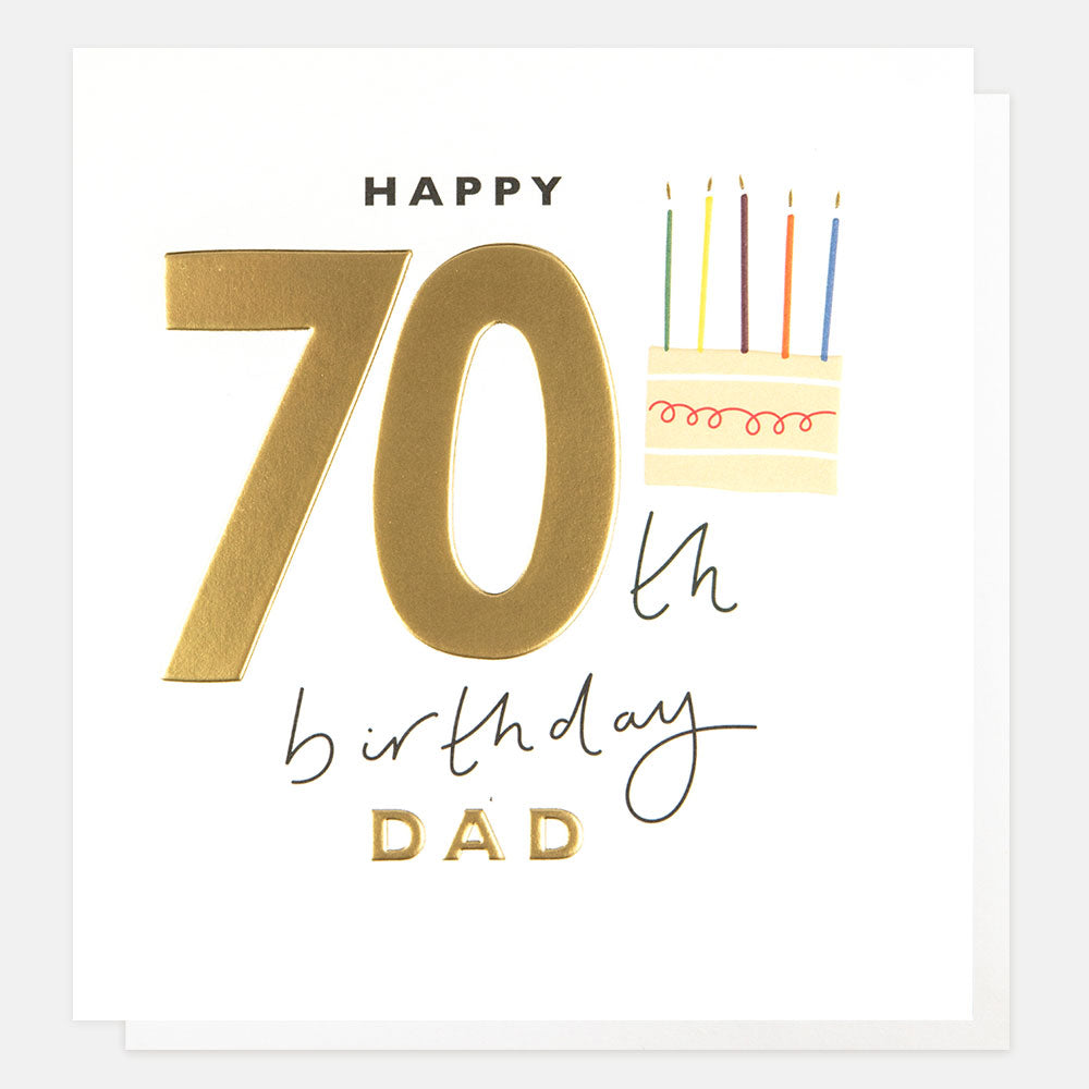 Happy 70th Birthday Dad Cake