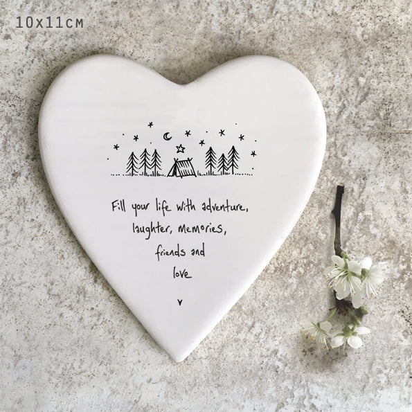 Heart coaster - Fill your life with adventure