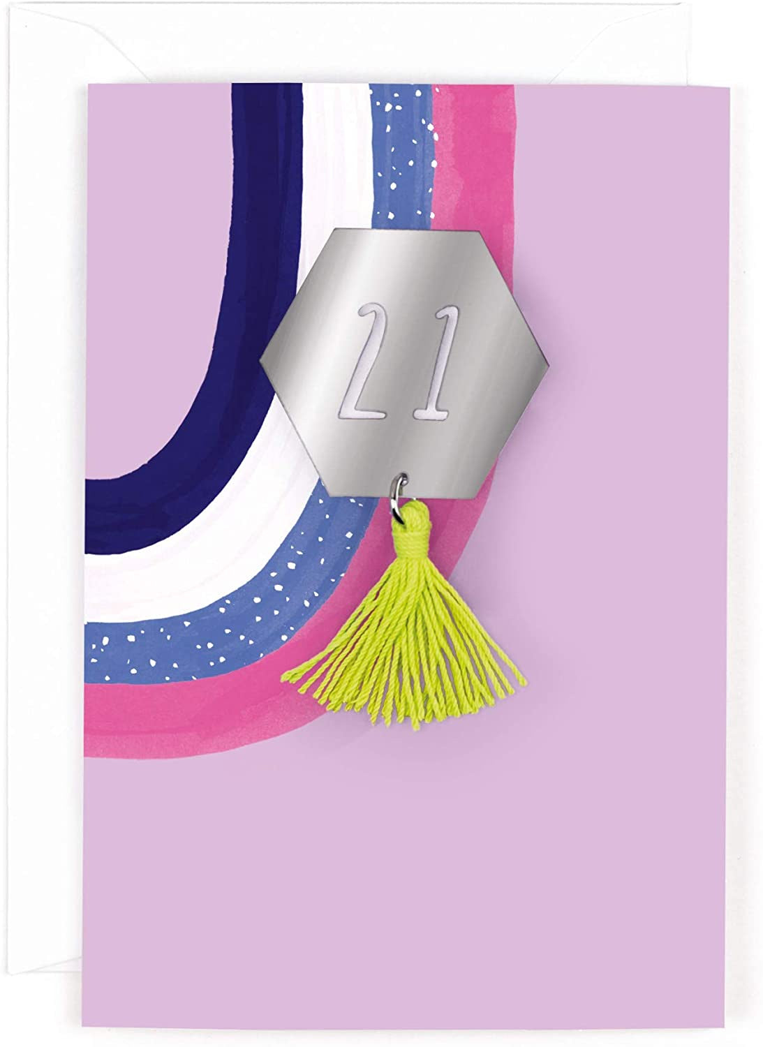 Age 21 Mirror Tassel Badge