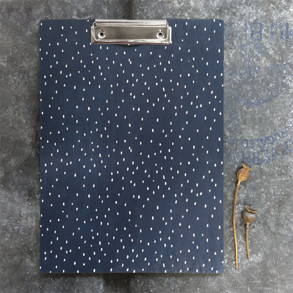 Clipboard - Navy geometric