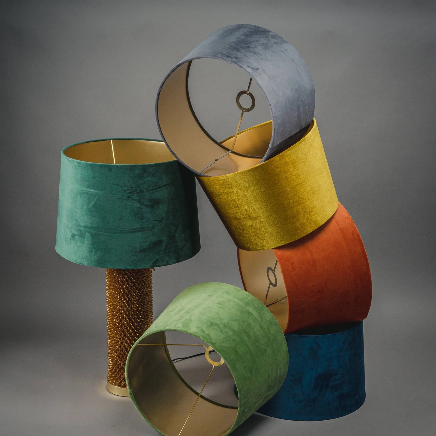 Velvet Lamp And Ceiling Shade was £49.99