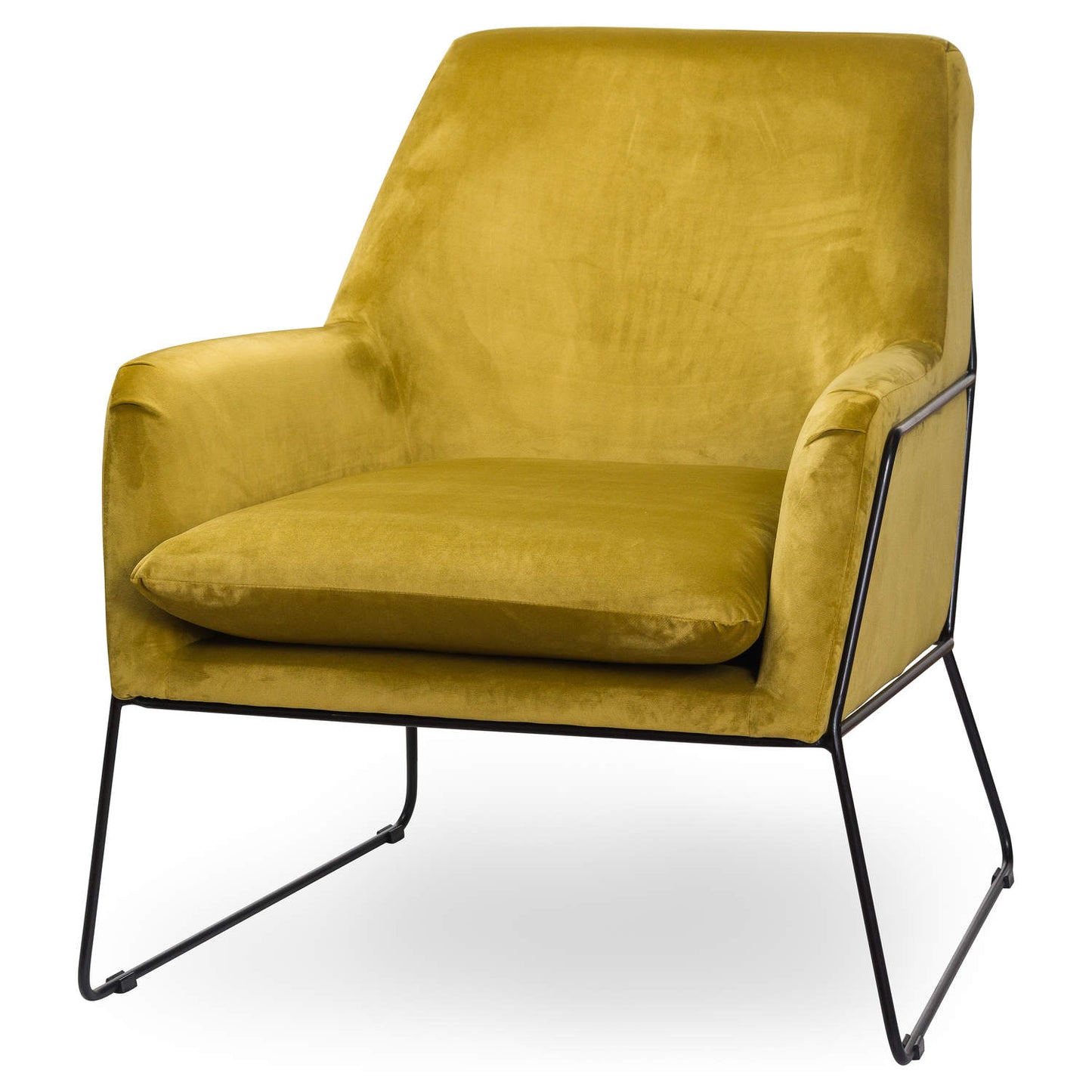 Eva Framed Mustard Velvet Club Chair was £499.00