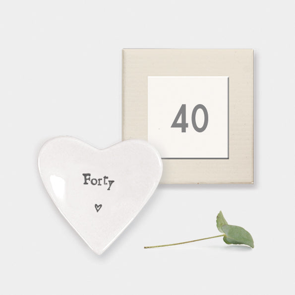 Age 40 - Heart dish-Forty 40