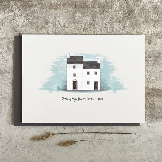 House card - Hugs from our house to yours