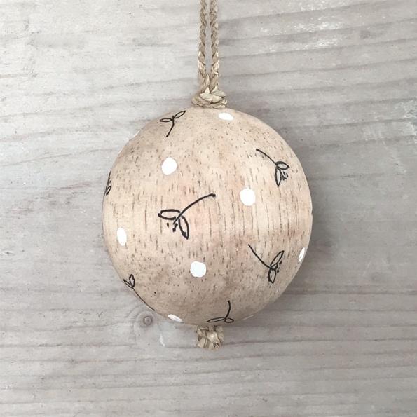 Mini Wooden Baubles