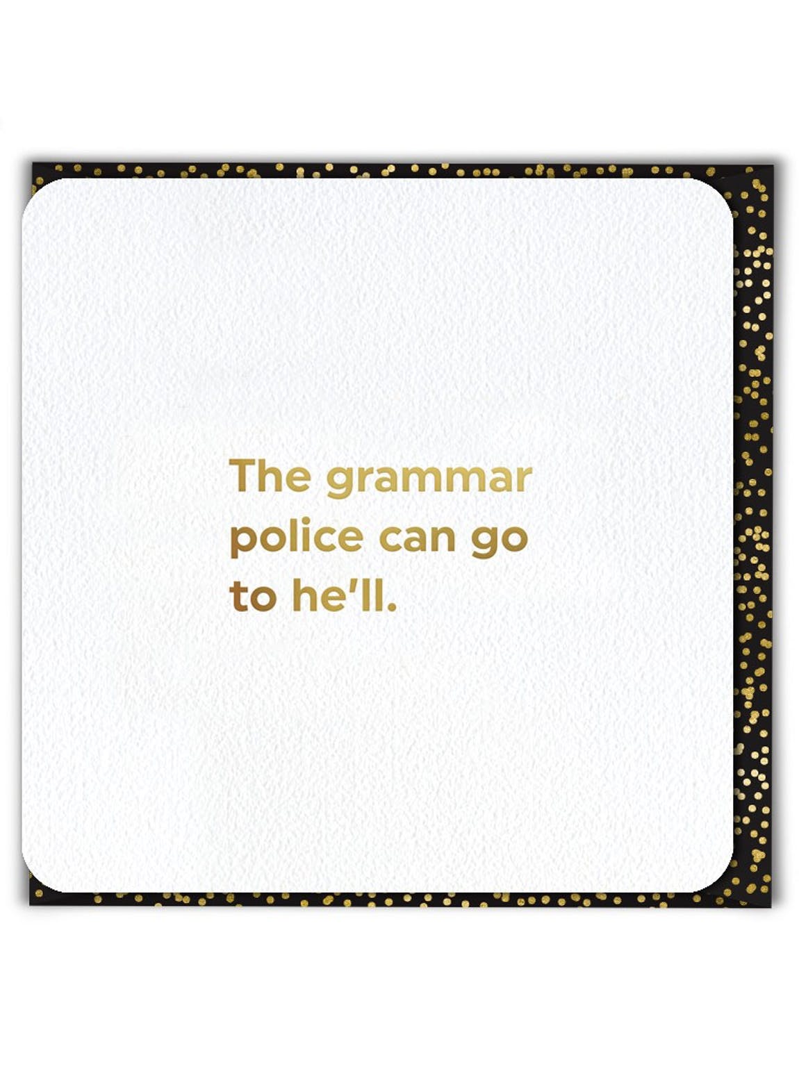 GRAMMAR POLICE FUNNY BIRTHDAY