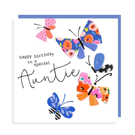 Happy birthday to a special Auntie - Butterflies