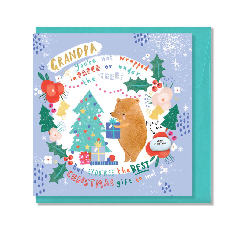Grandpa Bean Card - Best Christmas Gift to me!