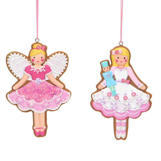 Pastel Gingerbread Fairy Decoration