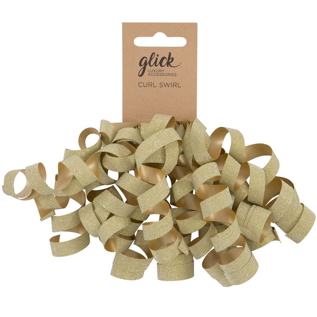 CURL SWIRL GOLD GLITTER