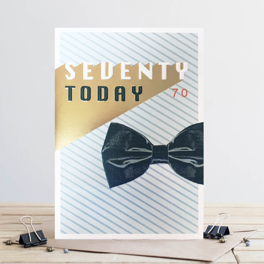 Age 70 Seventy today