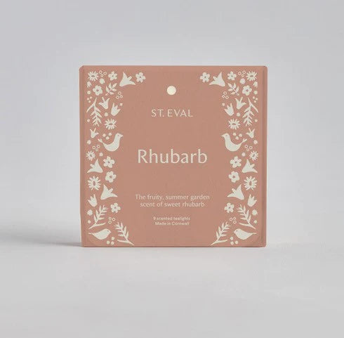 Rhubarb Scented Tealights, Summer Folk Collection