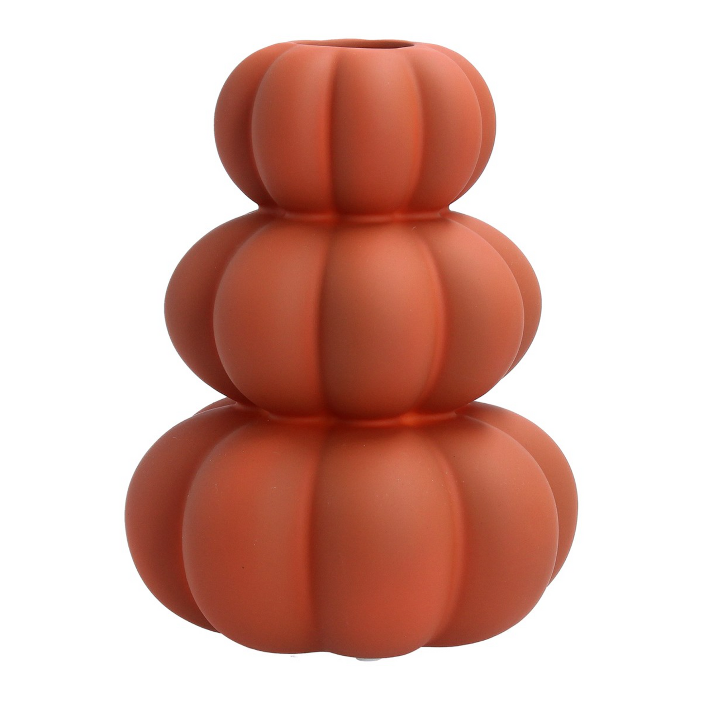 Terracotta Stacked Ceramic Dec Vase