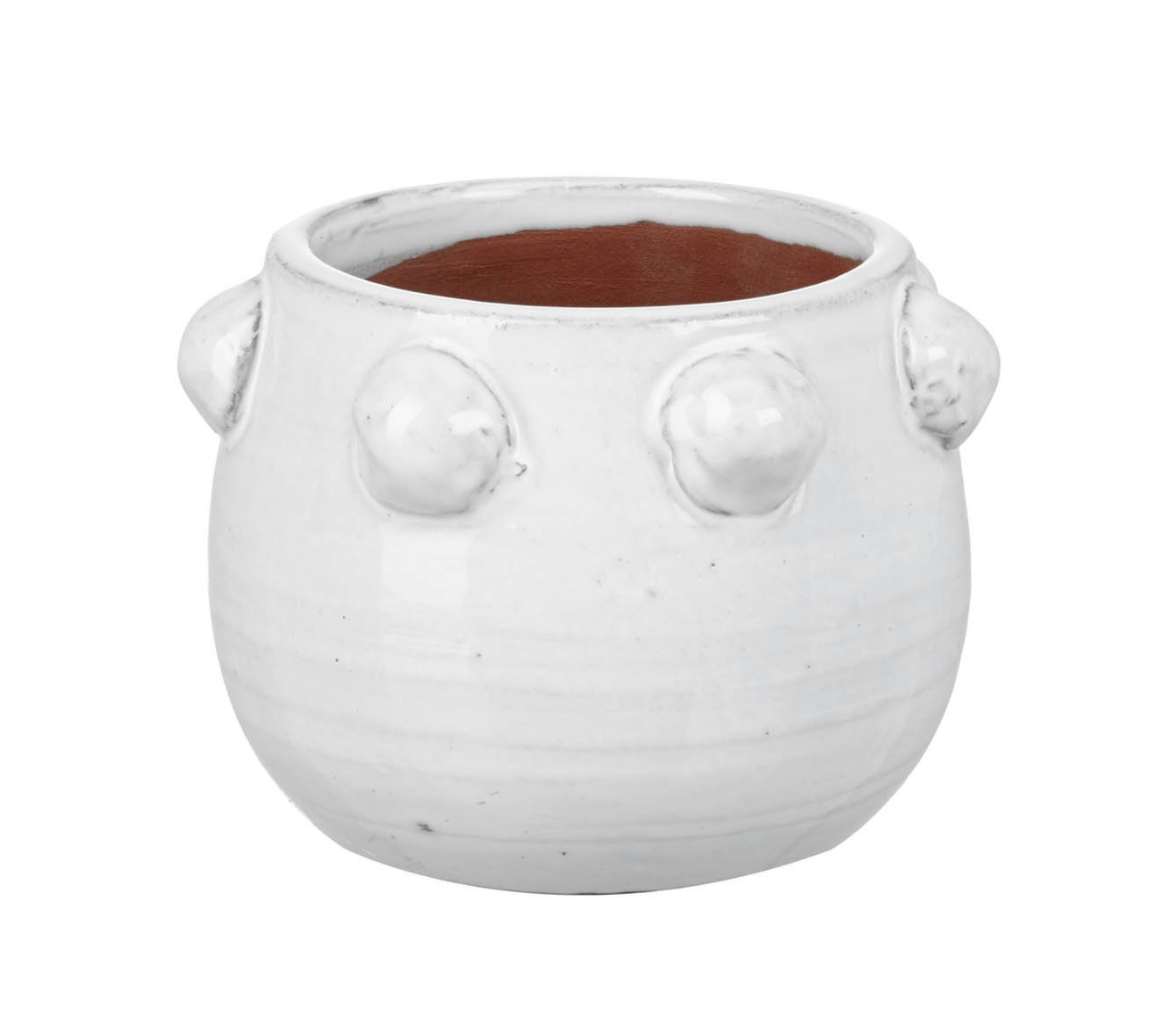 White Bobble Planter