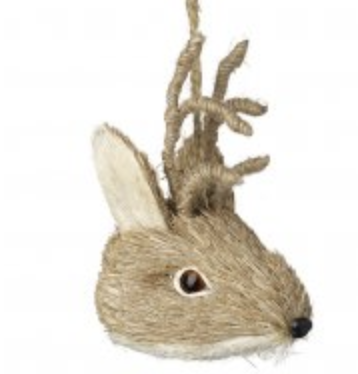 Reindeer Head Bristle Decoration