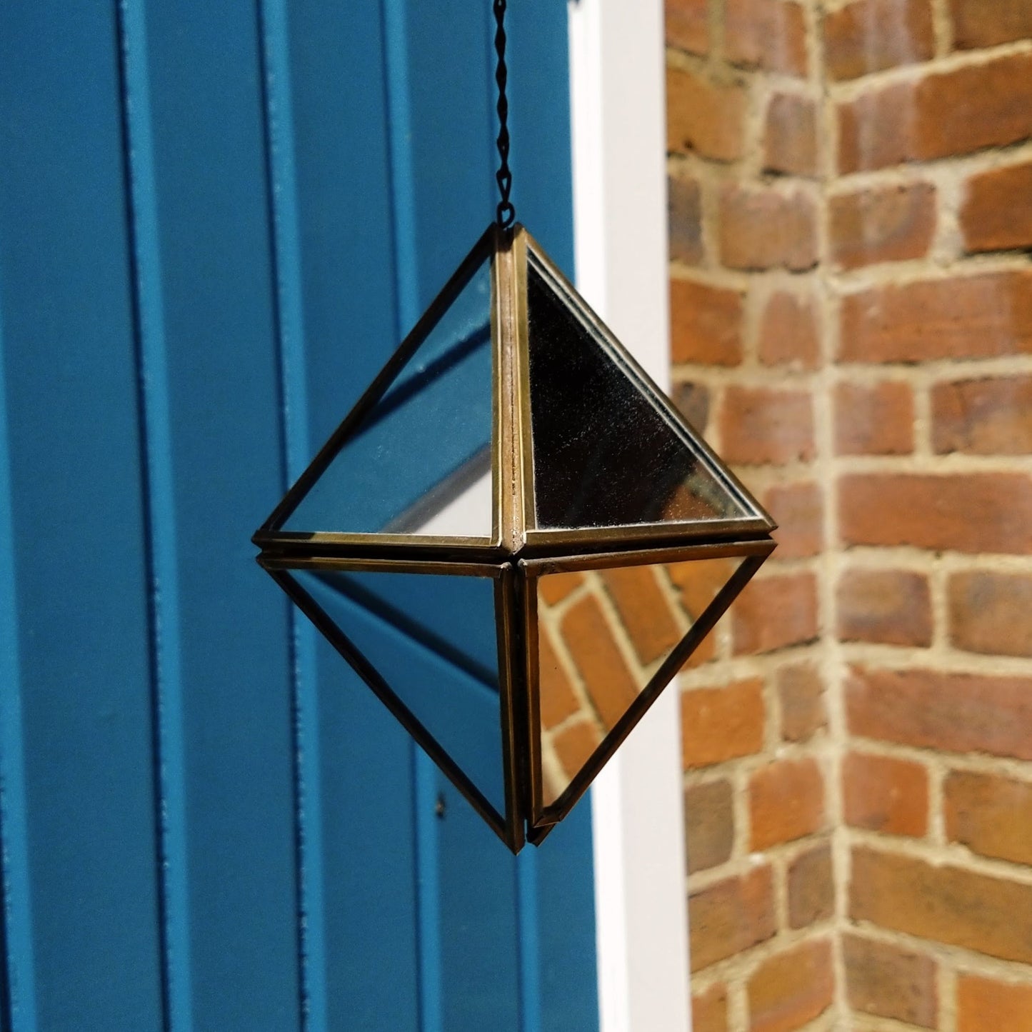 Medium Mirrored Hanging Diamond