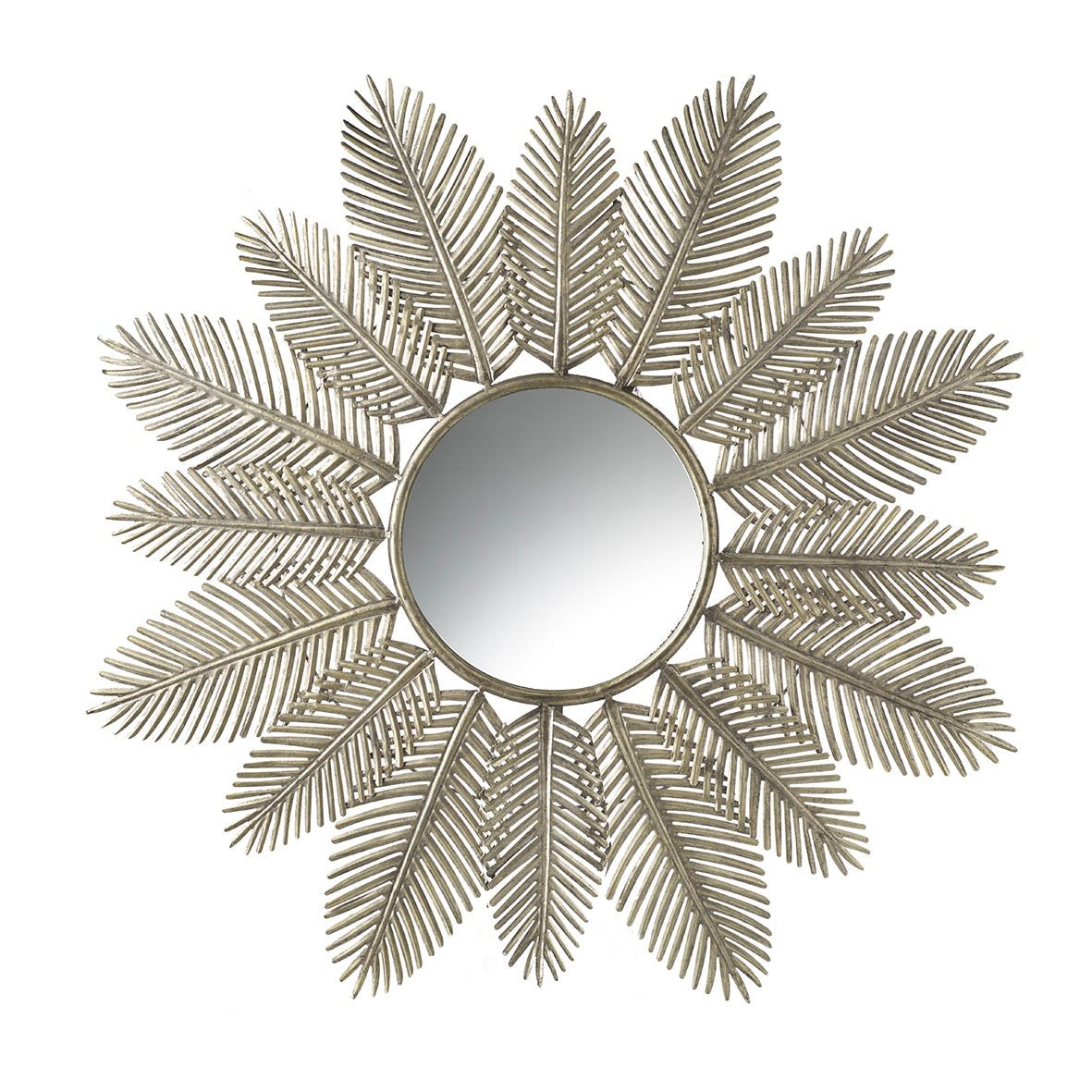 Large GOLD LEAF MIRROR METAL