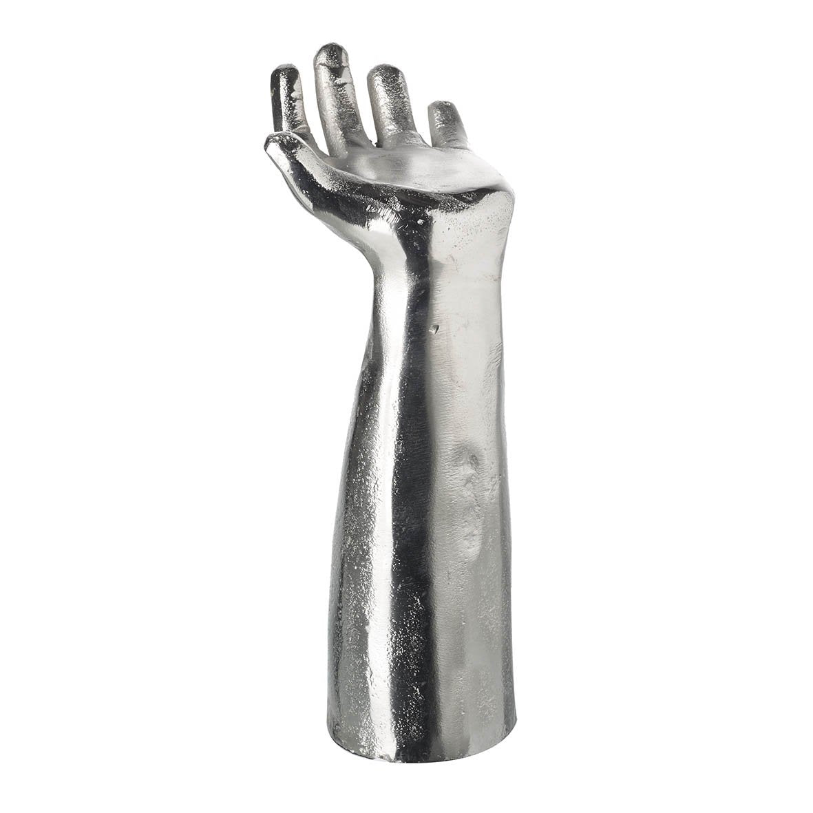 HAND DECORATION SILVER H260X100MM ALUMINIUM