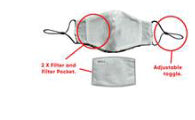 Plain Sequin Face Covering Mask