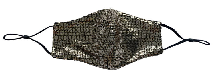 Plain Sequin Face Covering Mask
