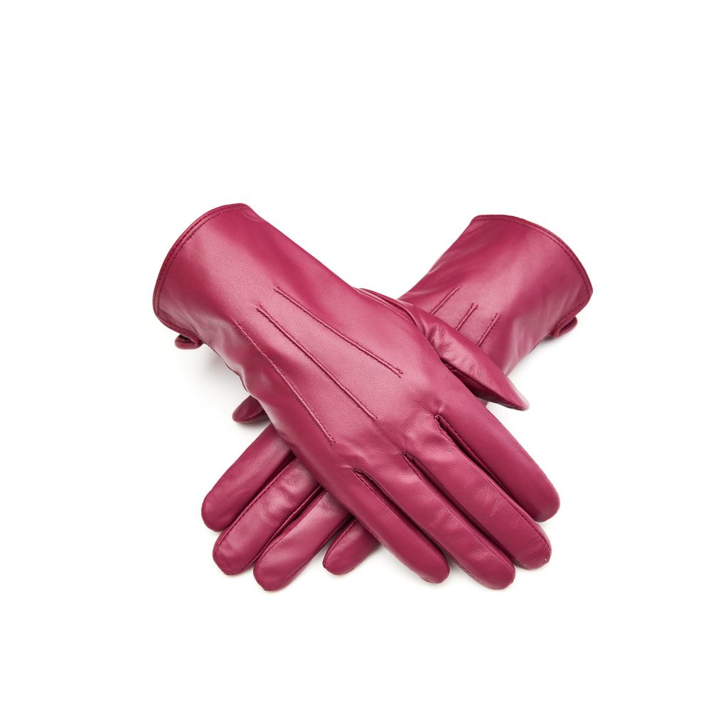 Cerise Soft Leather Gloves
