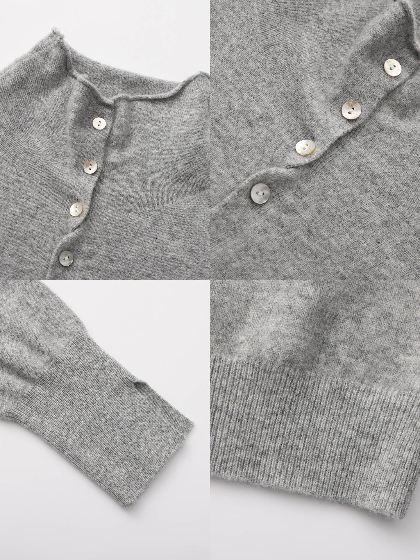 Relaxed Knit Cardigan Jacket in 100% Wool: Pink / UN