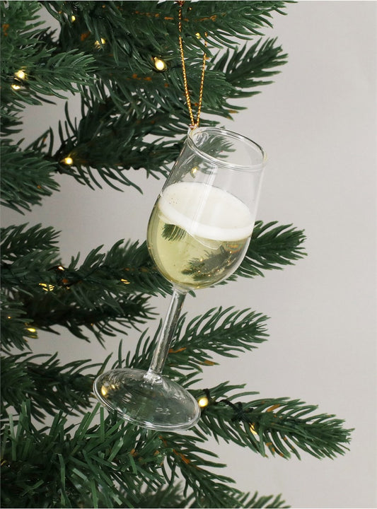 Prosecco glass bauble