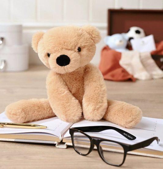 Hudson The Plush Long Leg Brown Bear 30 cm