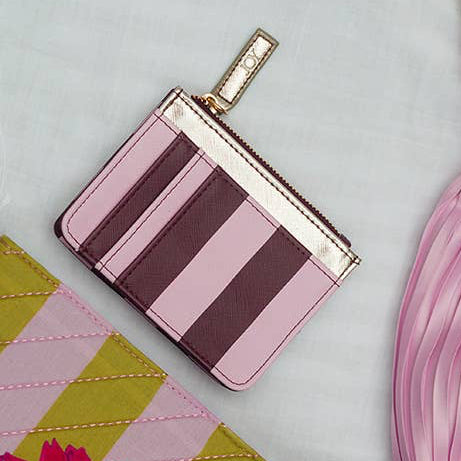 Joy Stripe Purse and Card Wallet