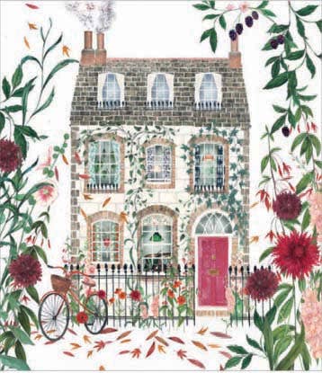 Dahlia Doll’s House Art Greeting Card