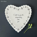 Heart Scallop Coaster - I Want to Grow Old Disgracefully
