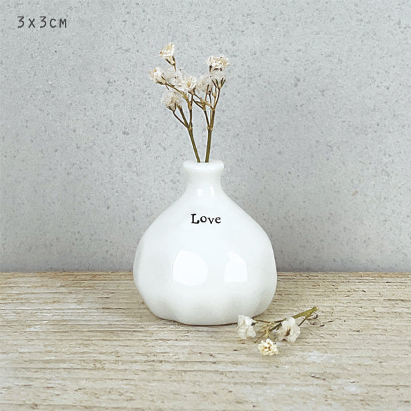 Small Porcelain Vase - Love