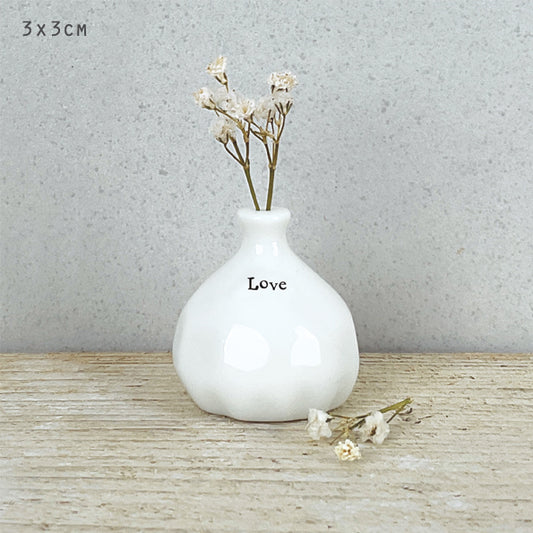 Small Porcelain Vase - Love