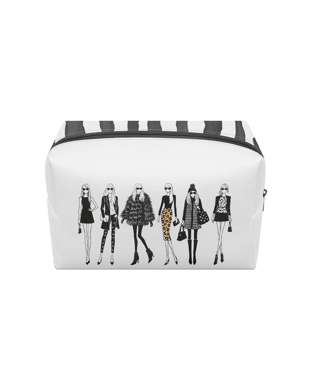 "Ladies Who Lunch" Large Boxy Makeup Bags