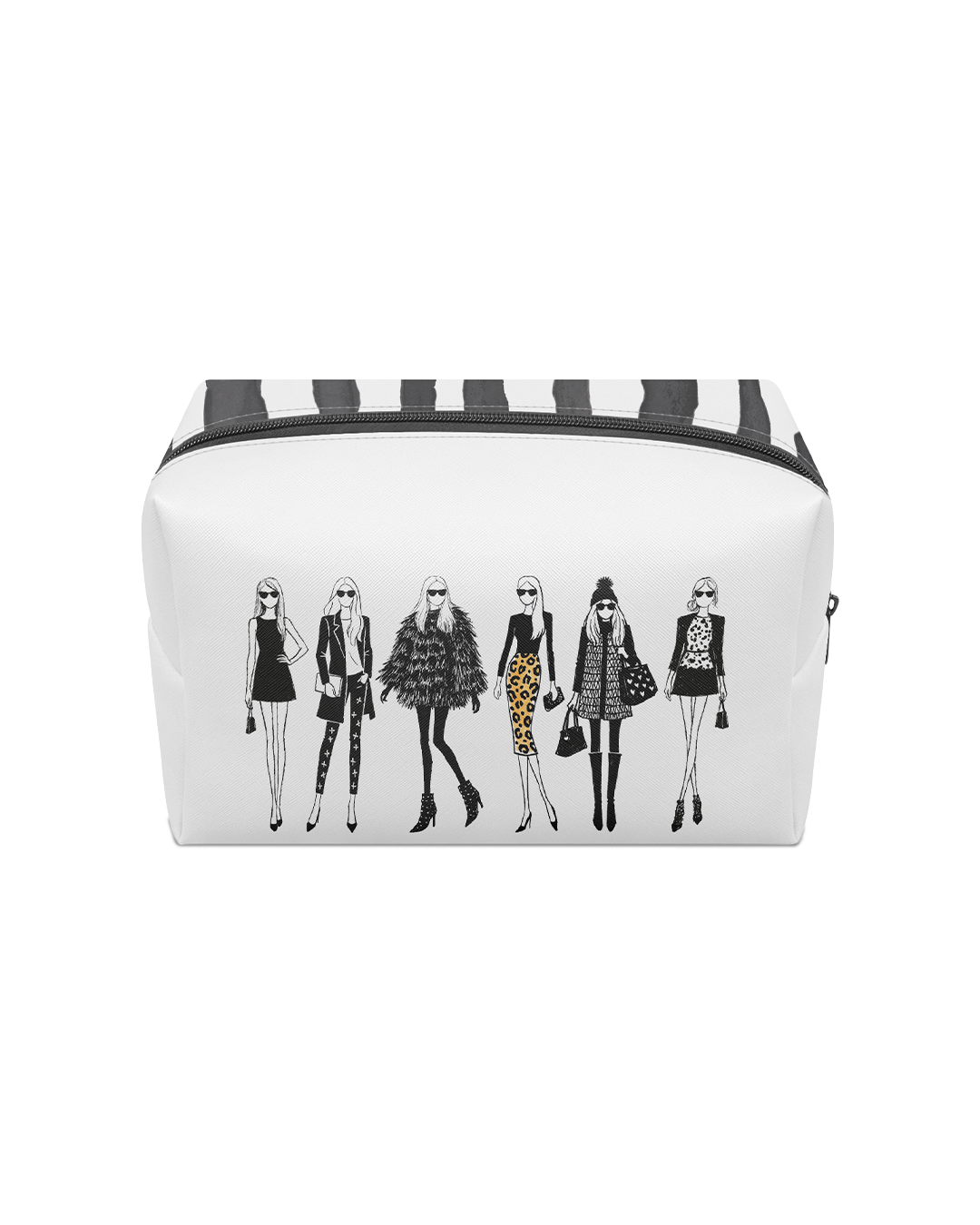 "Ladies Who Lunch" Large Boxy Makeup Bags