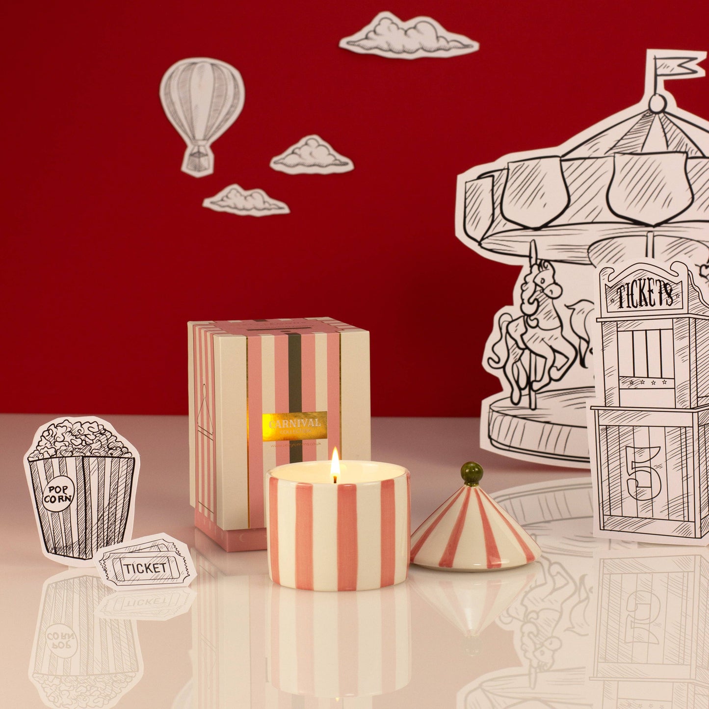 Carnival: Illusionist Pink Candle - Fig & Neroli