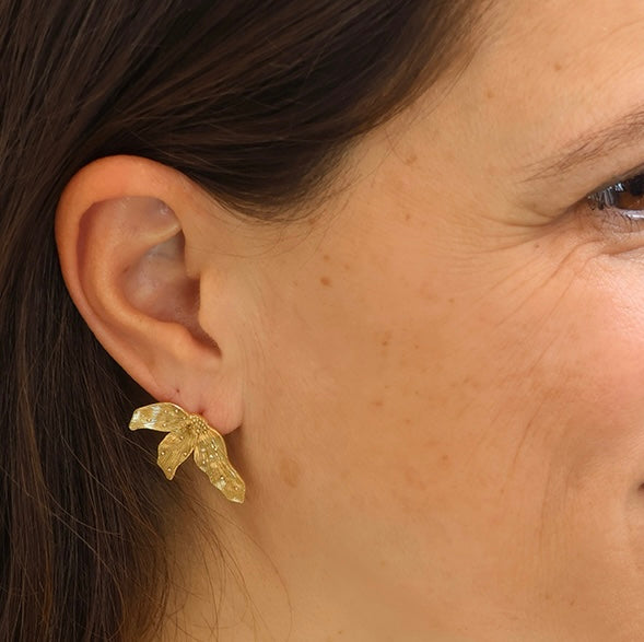 Tri Leaf Earring