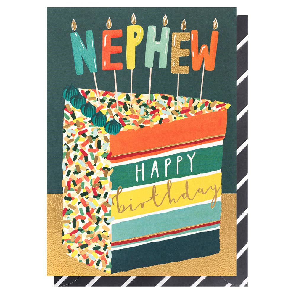 Nephew Birthday Cake Slice