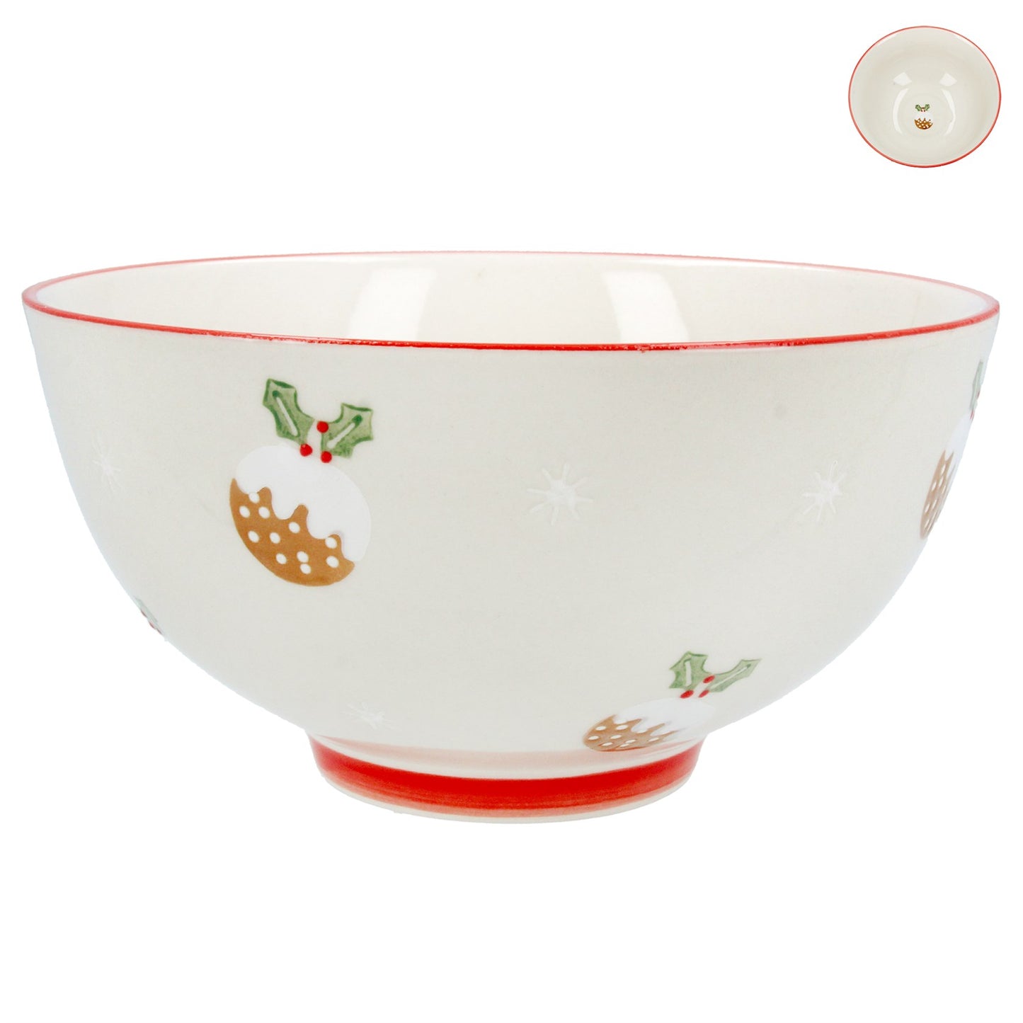 Stoneware Christmas Pudding Bowl