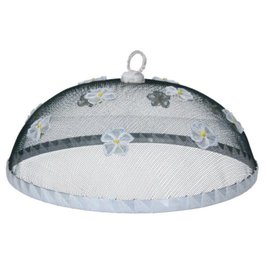 Food Cover 30cm - White Flowers