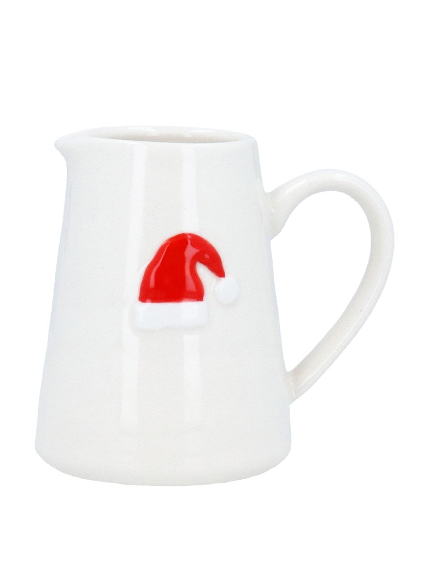 Santa Hat Ceramic Mini Jug
