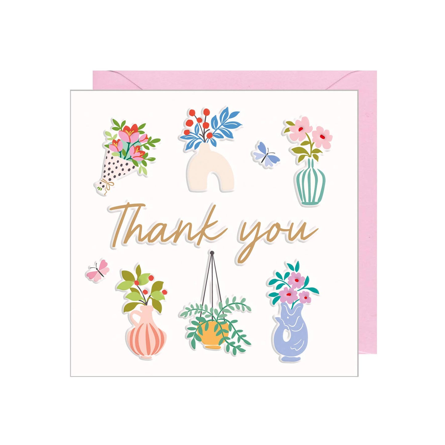 Thank You - Joyful floral icons