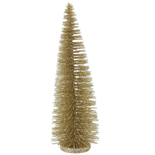 Bristle Tree 36cm - Gold Sparkle