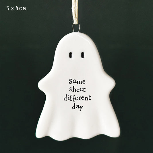 Hanging ghost plaque - Same sheet different day