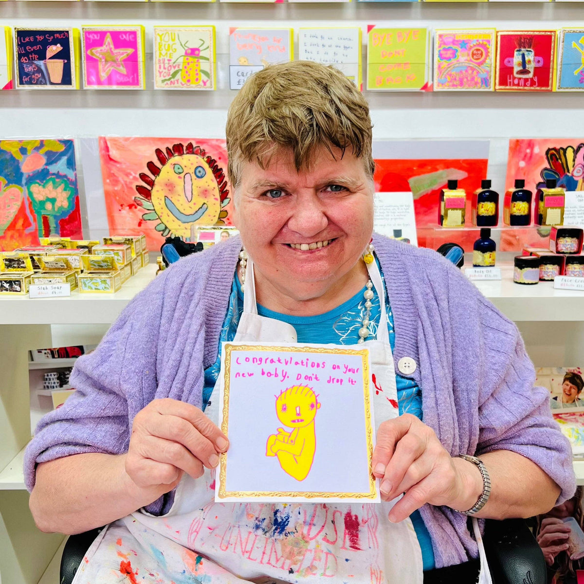 Congratulations On Your New Baby Don't Drop it, New Baby Card